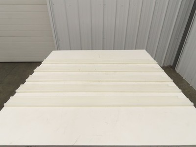 PTFE Conveyor Nylon Slide Guard 3/4''Dia Edge 3-1/2''Height 47-1/2''Length Lot of 5