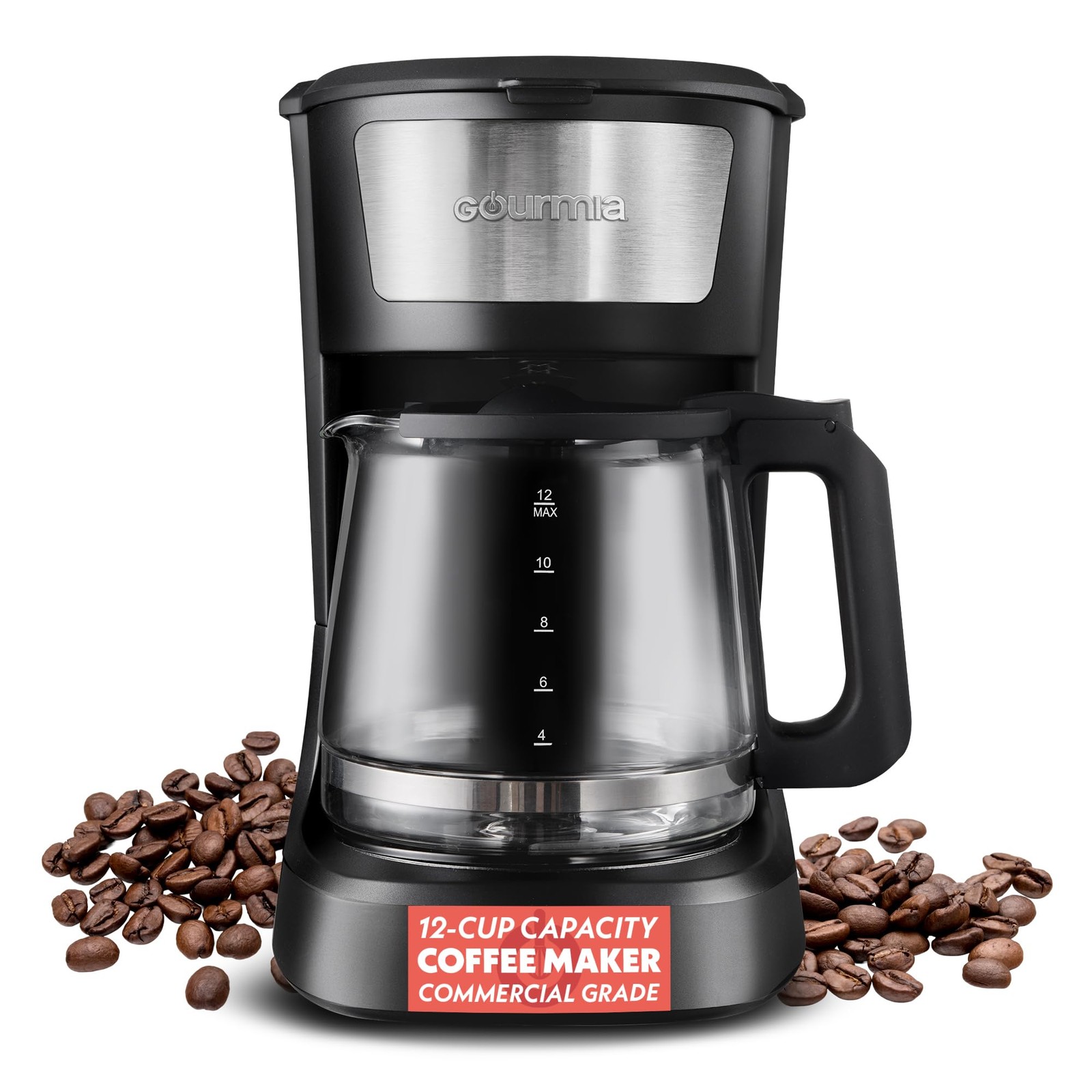 &ndash; Pause 12 Cup, Black, Stainless Steel