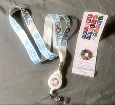 UN headquarters SDG's lanyards and wheel pins #add32f