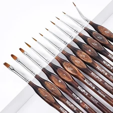  Miniature Paint Brushes - 11PCS Model Paint Brush Set for Acrylic Oil 11 PCS