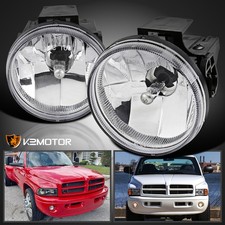 Fits 1999-2002 Dodge Ram Sport Package Clear Driving Fog Lights Lampbulbs 99-02