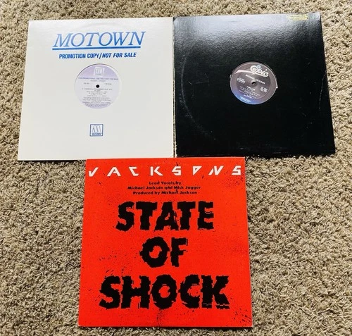PROMO Michael Jackson Lot Of 3 12" Singles Thriller State Of Shock Summer Love