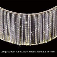 Decorazione Per Cucito In Cristallo Con Frange Di Strass A 14Cm
