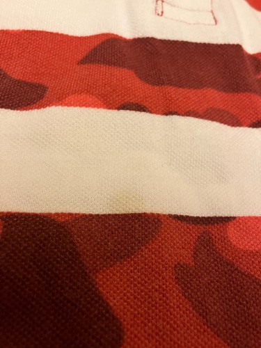 A Bathing Ape Bape kids short sleeve polo shirt 110 approx. 5T red camouflage - Picture 8 of 24