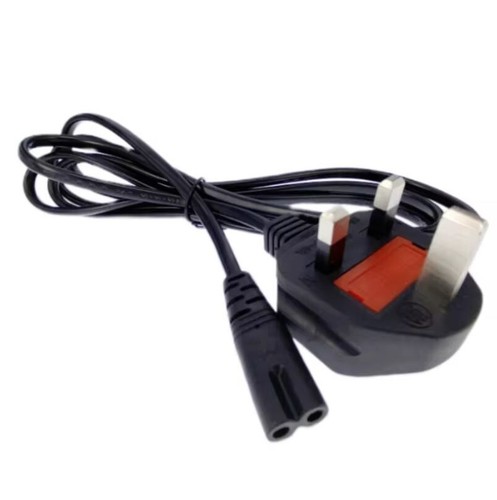 x2 Figurine 8 Femelle 3 Broches UK Plug AC Power CablesS Câble Câble Adaptateur 1,5 m - Photo 2/2