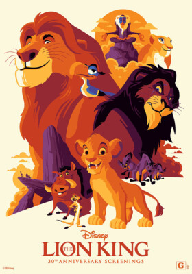 The Lion King (1994) Der König der Löwen 30. Jahrestag Film POSTER Plakat #443