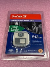 Sandisk 512MB M2 Card Memory Stick Micro Mobile Card Sony Ericsson