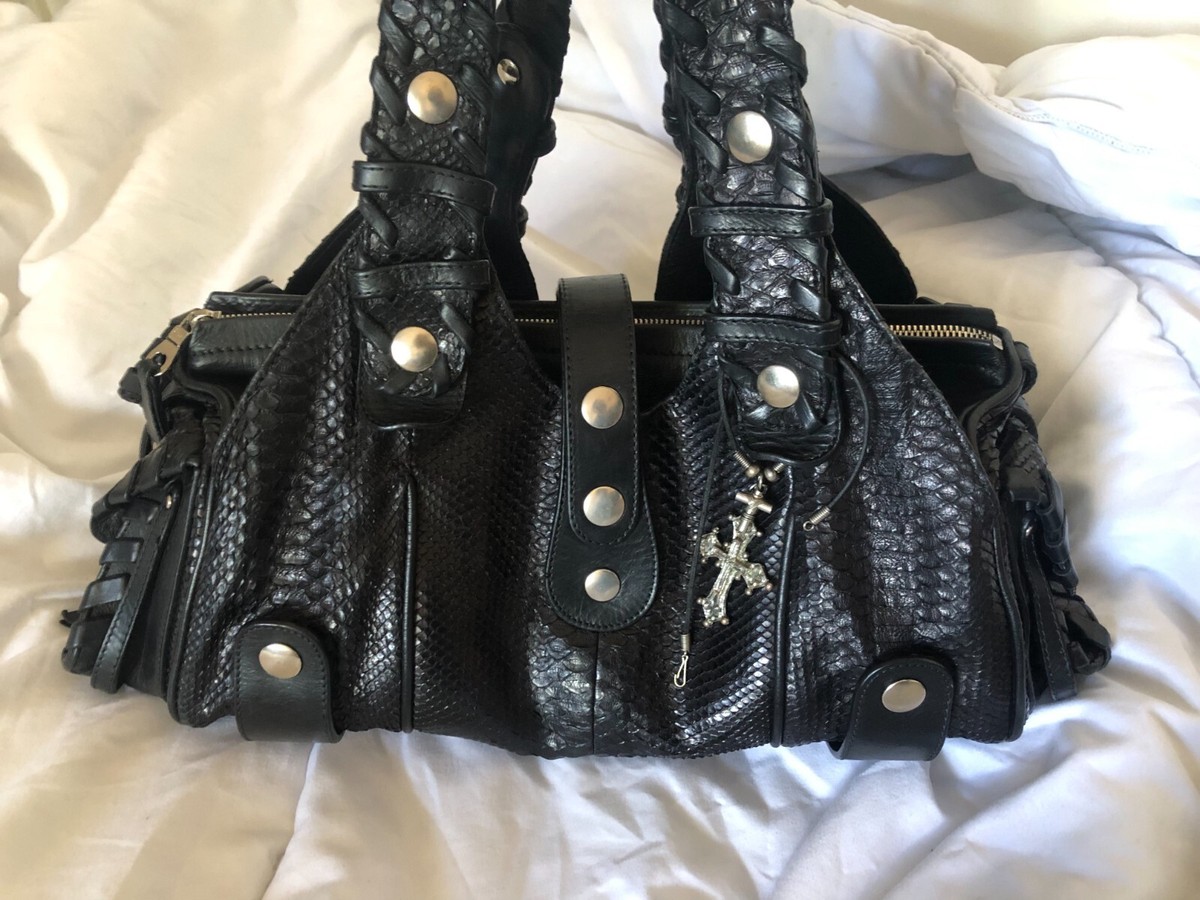 Chloe Silverado Black Python Bag | eBay UK