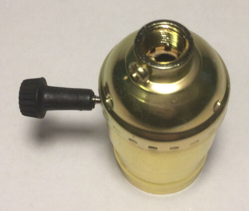 New Regular On Off Turn Knob Lamp Socket for standard size Light Bulbs #SO345 - Picture 3 of 4