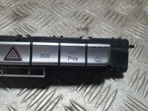 MERCEDES E 220 W212 HEATED SEAT HAZARD SWITCH PANEL A2129052401 2014 - Picture 3 of 6