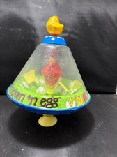 Vintage Ohio Art Metal and Plastic Top Toy Chicken 'N Egg w/Suction Cup 316B186