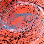 Large Jackson Polllock Style ACRYLIC ABSTRACT Painting On 87 x 87cm Canvas