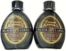 2 New Ed Hardy Tanovations Coconut Kisses Black Label Bronzer Tanning Bed Lotion