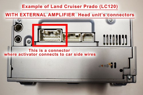 Amplificador Toyota TUNDRA SEQUOIA DSP interfaz de encendido para repuesto de hu - Imagen 2 de 3