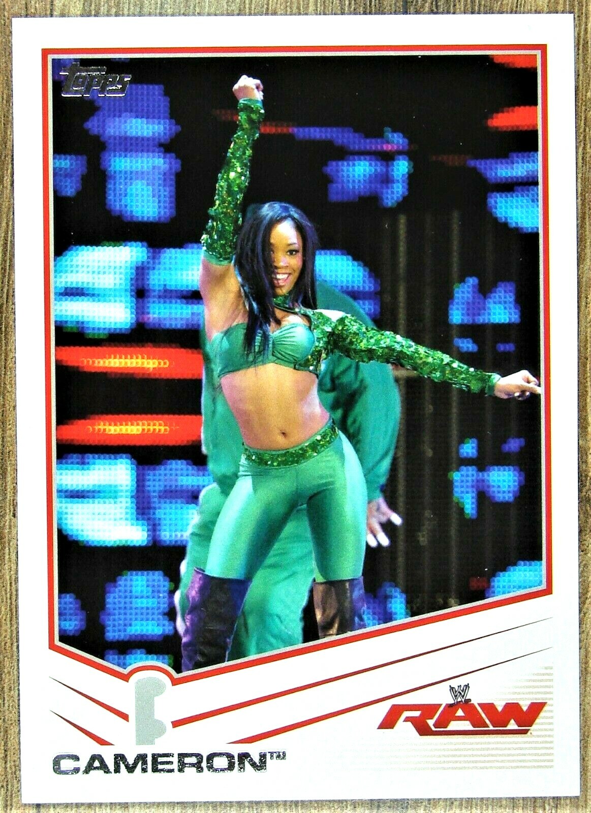 2013 Topps WWE Raw CAMERON #7 Sexy Diva Wrestling Card 