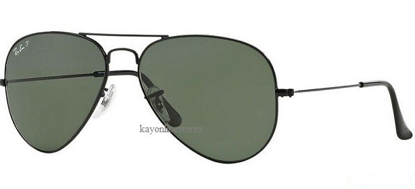 Ray Ban Rb3025 002 58 Aviator Classic Black Sunglasses For Sale Online Ebay