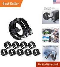 Angled Straight SATA III Cables - 20-Pack 6Gbps for Enhanced Connection
