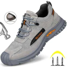 Indestructible Steel Toe Anti-puncture Shoes Men's Breathable Work Safety Boots