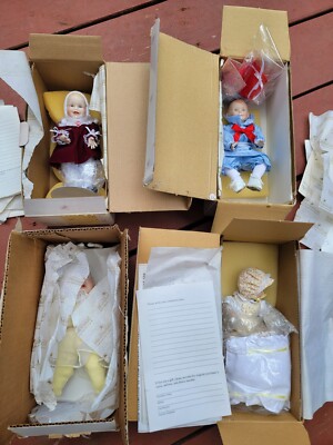 4 Ashton Drake Galleries Dolls Boxed Jennifer Jessica Amanda Lisa