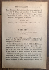 MASS 1888 ROYAL DECREE X FOUNDATION HOSPITAL PEI VECCHI-6161