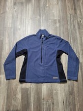 Vintage REI Jacket Womens Medium Blue Half-Zip Fleece Made in USA Outdoor Gear