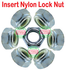 ( 10)7/16-14 Grade 8 Nylon Insert Hex Lock Nuts Zinc Coarse Thread