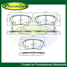 Premier set pastiglie freno anteriori si adatta a Hyundai Ioniq Kia Niro 1.6 elettrico
