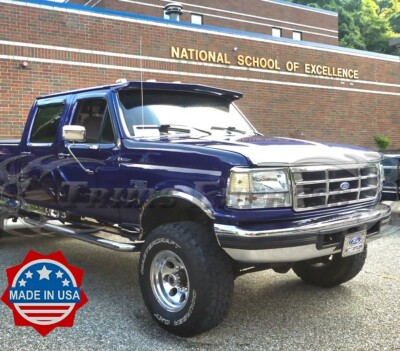 1987-1996 Ford F-250 F350 Crew Cab Long Bed Rocker Panel Trim – 6pc Stainless Steel