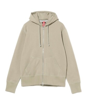 (ASK availability First) BEAMS  LOOPWHEELER / Hanging fleece full zip parka new