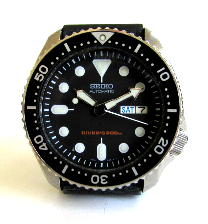 SEIKO 7s26-0020 Diver Dive Automatic Watch Black 43mm | eBay