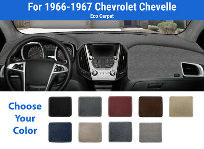 Dashboard Dash Mat Cover for 1966-1967 Chevrolet Chevelle (Poly Carpet)