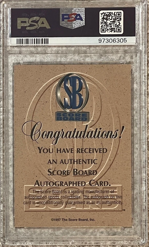 1997 SCOREBOARD RAY ALLEN VISIONS SIGNING ARTISTRY AUTO~PSA 8/AUTO 10~POP 1 W/1^ - Image 4 of 4