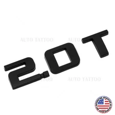 For Chevy Equinox Liftgate 2.0T Turbo Letter Logo Badge Emblem Sport Matte Black