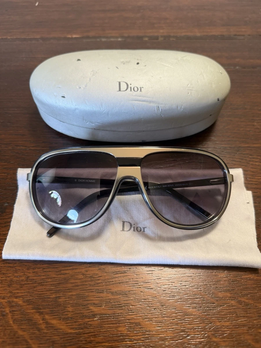 Dior Silver Aviator Sunglasses for Men for sale | eBay