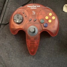 InterAct SuperPad 64 Colors Red Wired Controller for Nintendo 64