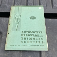 1936 Ford Restoration Parts Manual Book Hardware Standard Trimming Supplies