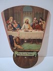 VINTAGE ORIGINAL WENZ MORTUARY JESUS LAST SUPPER FAN LOS ANGELES, CA SINCE 1924 — photo 5