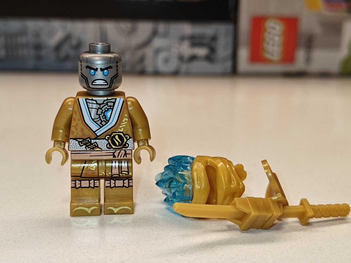 Rare Ninjago Zane Golden Ninja 10th Anniversary Custom Lego