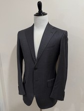 Tuta SARTORIA ATTOLINI NAPOLI 50 EU 40 US tre rotoli-due lana grigia vintage