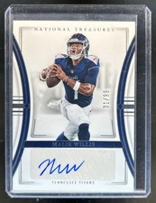 2023 Panini National Treasures Malik Willis Signatures Auto #/99 Titans