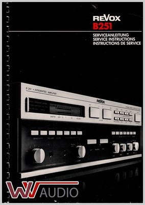 Studer Revox B760 Service Manual Original No Copy!! Serviceanleitung.