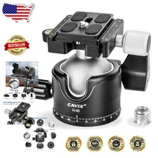 Pro 44lb Load Aluminum Tripod Ball Head, Arca Swiss QR, 360 Swivel, Low Profile