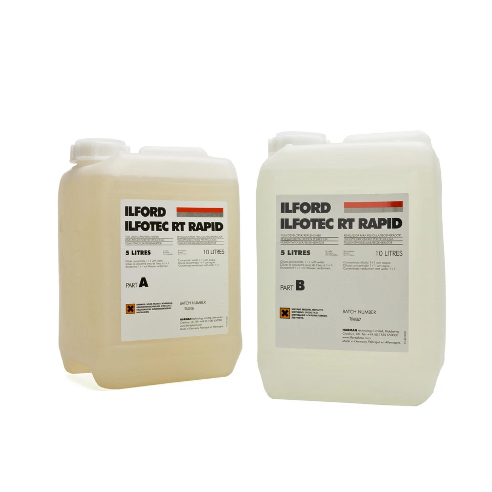 Ilford Ilfotec Rt Rapid 2x 5L Part a + B Filmentwickler Film Entwickler S/W B/W - Bild 1 von 1