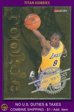 1996-97 NBA Hoops NBA Rookie GOLD Embossed #3 Kobe Bryant RC INSERT