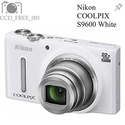 MP 16 Camera Digital S9600 COOLPIX Nikon 中古 カメラ コンデジ ホワイト S9600 COOLPIX 【美品】ニコン White Zoom Optical 22x デジタルカメラ