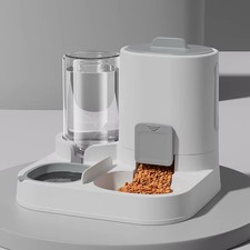 Dispenser e Alimentatore Automatico per Cibo e Acqua per Gatti a Prova di Fuoriu