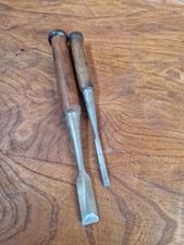 2 JAPANESE CHISELS NOMI Signed 15mm and 6mm