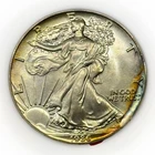 1986 America Silver Eagle Dollar. Beautifully Toned. High Grade