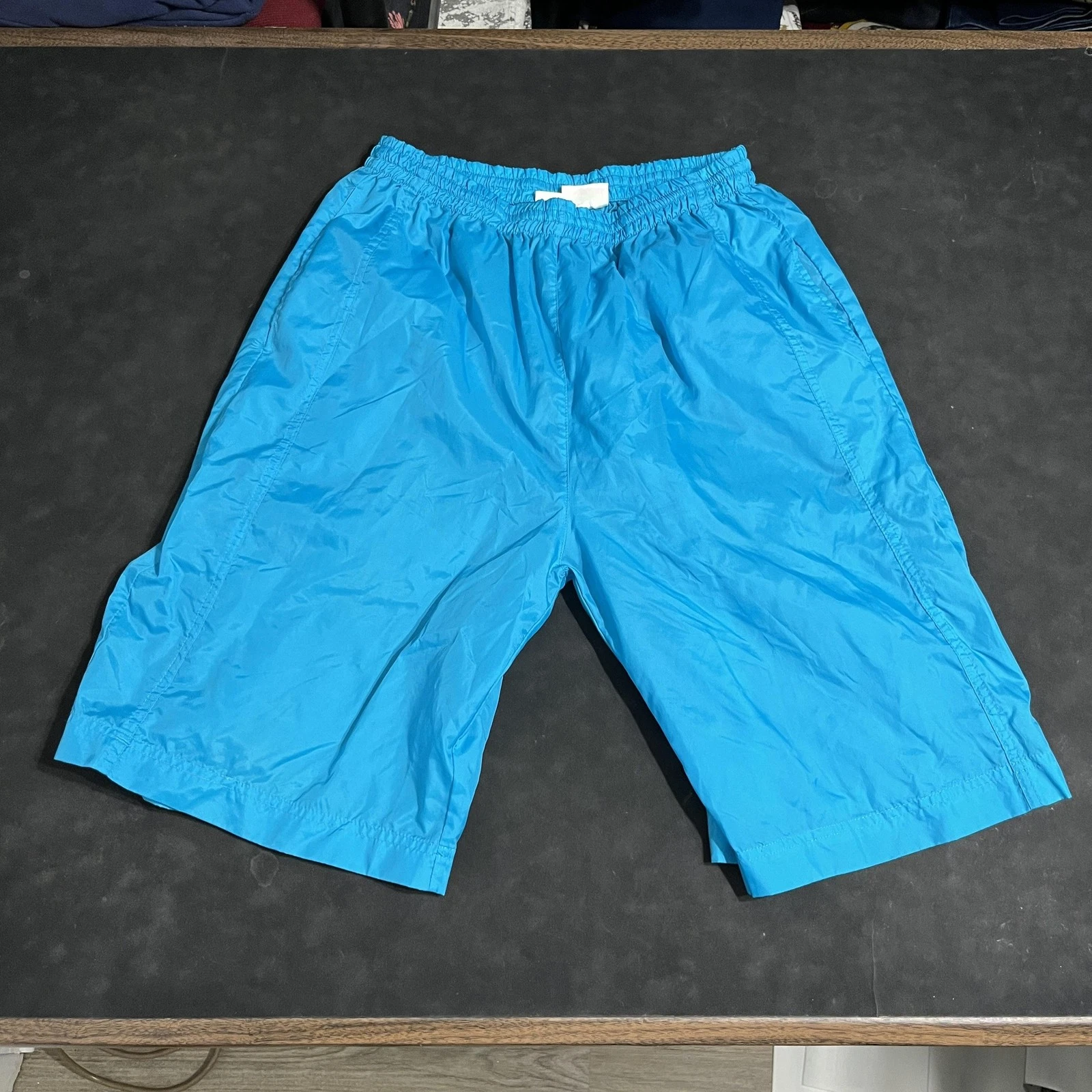 Vintage International Surfing OP Nylon Shorts Mens Water Board Blue Athletic 90s
