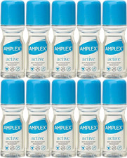 Amplex Active Anti-perspirant Deodorant Roll-On 50ml - Pack of 10